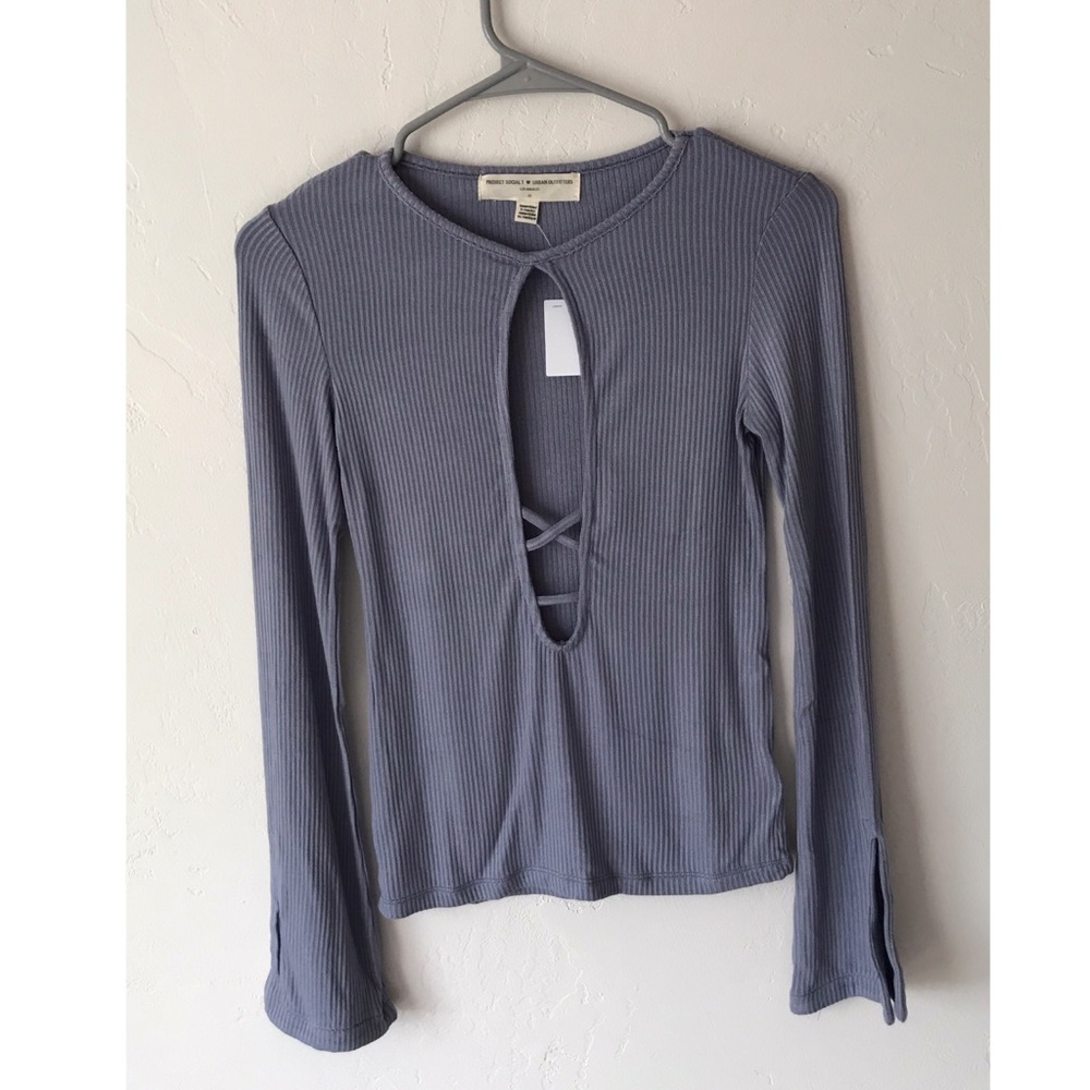 NWT Urban Outfitters Lace Up Top - Picture 2 of 3
